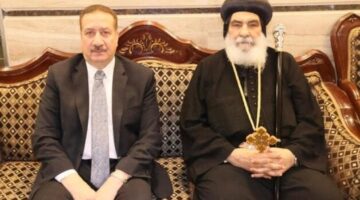 محافظ المنوفية يقدم التهنئة للأنبا بنيامين والأخوة الأقباط بمناسبة عيد القيامة المجيد وأعياد الربيع