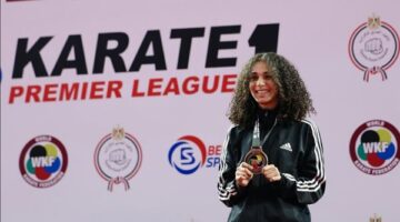 ريم سلامة تتوج ببرونزية الدورى العالمى للكاراتيه بالقاهرة