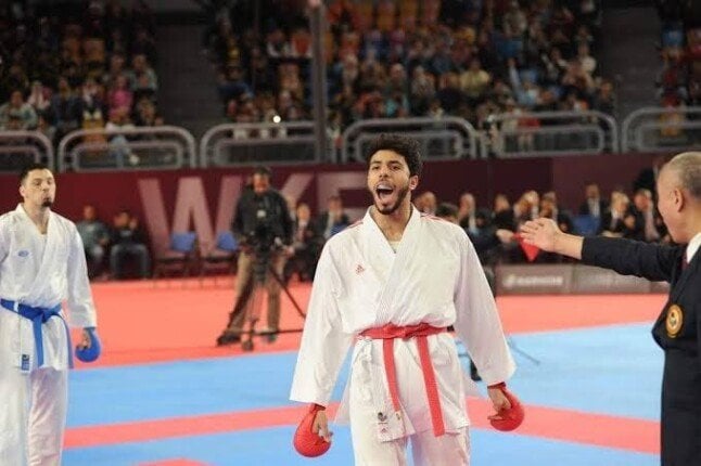 عبد الله هشام يتوج بذهبية في الدوري العالمي للكاراتيه عبد الله هشام يتوج بذهبية في الدوري العالمي للكاراتيه