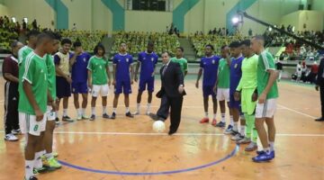 انطلاق منافسات الدورة العربية لخماسيات كرة القدم بجامعة جنوب الوادي