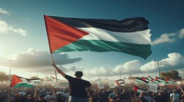 صور علم فلسطين.. إلى ماذا ترمز الـ 4 ألوان؟