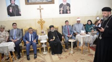 محافظ الدقهلية يهنئ بعيد القيامة المجيد في مطرانية ميت غمر ودقادوس