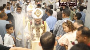 الأنبا ويصا يترأس قداس عيد القيامة المجيد بكاتدرائية البلينا