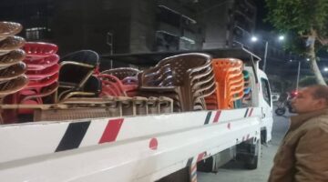 في حملة ليلية.. رفع 360حالة إشغال طريق مخالف بشوارع دمنهور بالبحيرة