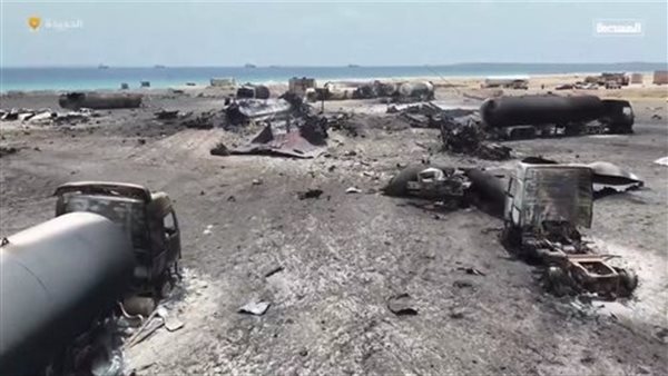بعد استخدامه لتهريب الوقود والأسلحة للحوثيين| أمريكا تستهدف منصة بميناء رأس عيسى بعد استخدامه لتهريب الوقود والأسلحة للحوثيين| أمريكا تستهدف منصة بميناء رأس عيسى