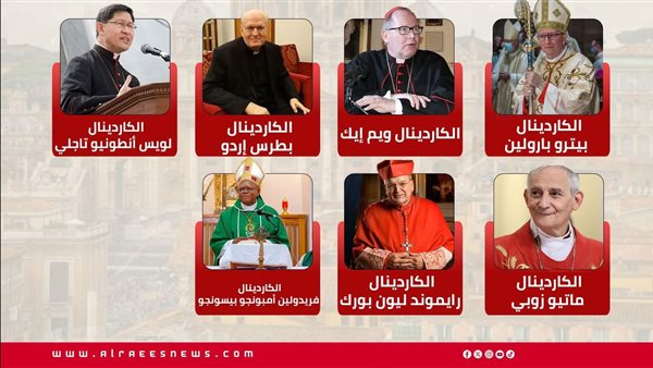 وفاة البابا فرانسيس وصراع الترقب.. 7 مرشحين لخلافة قيادة الكنيسة الكاثوليكية وفاة البابا فرانسيس وصراع الترقب.. 7 مرشحين لخلافة قيادة الكنيسة الكاثوليكية