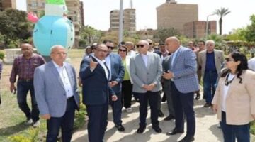 محافظ القاهرة يفتتح حديقة الزهور الجديدة في عين الصيرة