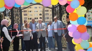 احتفالا بأعياد الربيع.. محافظ القاهرة يفتتح حديقة الزهور الجديدة