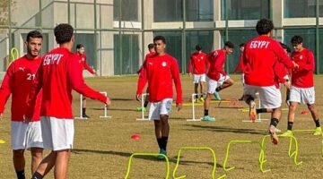 منتخب الشباب يختتم تدريباته استعدادا لودية نيجيريا .. ونبيه يواصل تحفيز اللاعبين