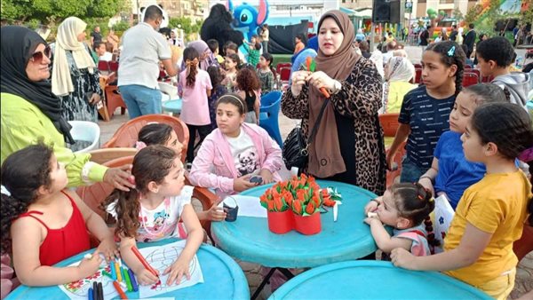 عروض فنية متنوعة للأطفال في احتفالات ثقافة الفيوم بشم النسيم