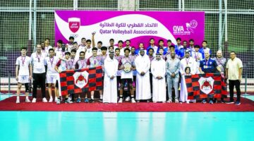الريان بطلا لدوري الناشئين للطائرة