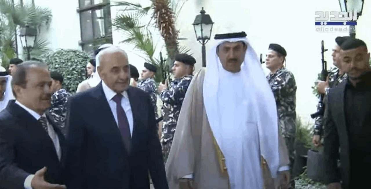 إستقبال رسمي في عين التينة.. رئيس المجلس الإتحادي الإماراتي يزور بري