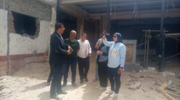 رئيس مدينة المنيا يتابع أعمال تطوير المركز التكنولوجي