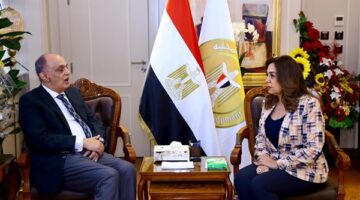 وزيرة التنمية المحلية تلتقي رئيس لجنة المشروعات الصغيرة والمتوسطة بمجلس النواب