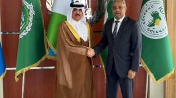 &nbsp;وزير الخارجية الجيبوتي يجتمع مع سفير دولة قطر
