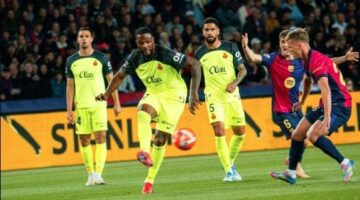 شوط أول سلبي بين برشلونة وريال مايوركا في الدوري الإسباني