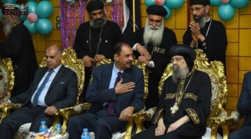 أفراح باستقبال عيد القيامة بإيبارشية البلينا بحضور المحافظ .. صور