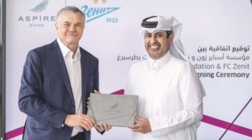تجديد التعاون بين أسباير ونادي زينت الروسي