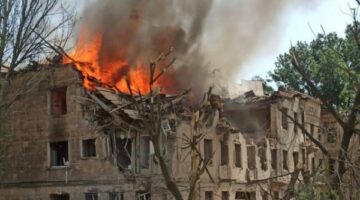 مصرع 7 في هجوم طائرة مسيرة روسية على منطقة دنيبرو بيتروفسك بأوكرانيا