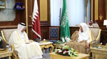 رئيس مجلس الشورى يبحث مع نظيره السعودي سبل تعزيز التعاون بين المجلسين