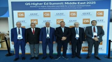 جامعة كفر الشيخ تتألق في قمة كيو إس 2025 بالكويت