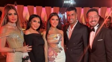 أجملهن روجينا ومي عمر .. شاهد فساتين الفنانات في حفل زفاف ليلي زاهر تشعل السوشيال ميديا