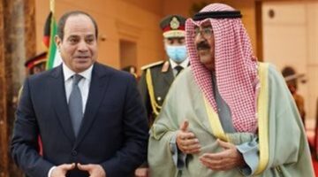 الرئيس السيسي يؤكد اعتزازه بعلاقات الأخوة مع أمير الكويت ويشيد بالروابط المتينة بين البلدين