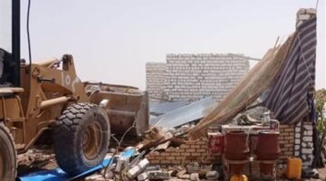 إزالة 132 حالة تعد على أملاك الدولة فى أسوان