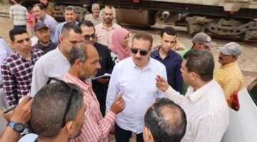محافظ المنوفية يتفقد أعمال رفع كفاءة كوبري الباجور العلوي