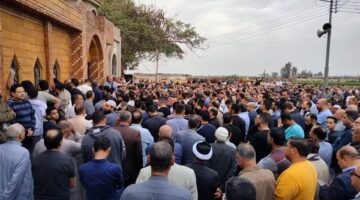 تشييع جنازة النائب ثروت فتح الباب بحضور قيادات برلمانية وسياسية بالدقهلية
