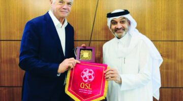 هاني بلان يستقبل وفد نادي زينيت الروسي