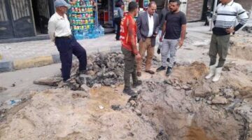 هبوط أرضي مفاجئ شرقي الإسكندرية دون خسائر.. صور