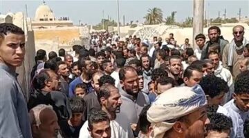 تشييع جثامين 7 أشخاص من الفيوم لقوا مصرعهم في حادث بليبيا