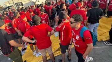 الاهلى وضن داونز فى دورى الابطال.. جماهير الاحمر تتوافد على ستاد القاهرة