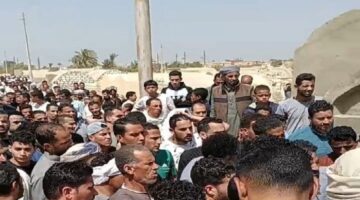 تشييع جثامين 7 ضحايا من الفيوم في حادث مروع بدول ليبيا