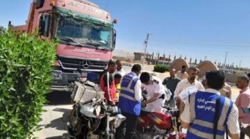فحص 22 مركبة خلال قافلة مرورية في مركز  بلاط بالوادي الجديد