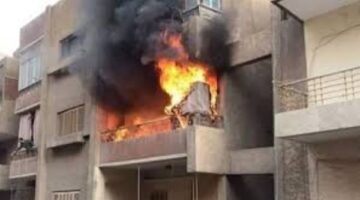 مصرع عامل في حريق شقة سكنية بالمنوفية