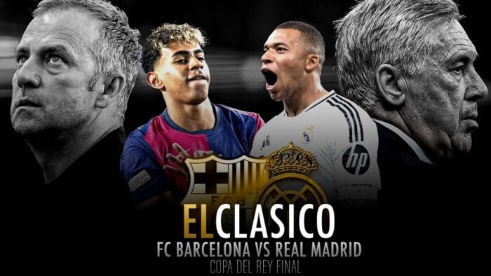 ريال مدريد وبرشلونة في كلاسيكو ناري بنهائي كأس ملك إسبانيا اليوم ريال مدريد وبرشلونة في كلاسيكو ناري بنهائي كأس ملك إسبانيا اليوم