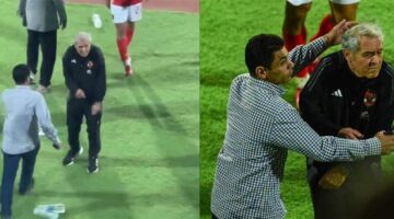 فيديو – الاعتداء على المدرب يطغى على خروج الأهلي