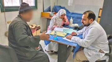 قافلة طبية بقرية الأحايوة شرق بأخميم