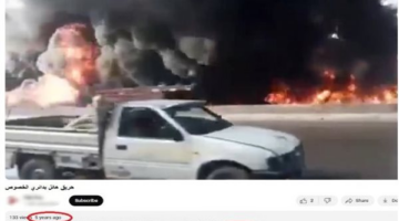 أعلى الطريق الإقليمي.. نشوب حريق في “تريلا”