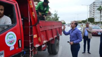 رئيس مدينة بورفؤاد: تغطية سيارات نقل القمامة للحفاظ على البيئة