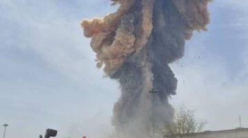 47 مُصاباً في انفجار ميناء بندر عباس بإيران