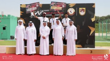 &nbsp;نائب رئيس مجلس الوزراء ووزير الدولة لشؤون الدفاع يتوج الفائزين في ختام بطولة مقدام للرماية