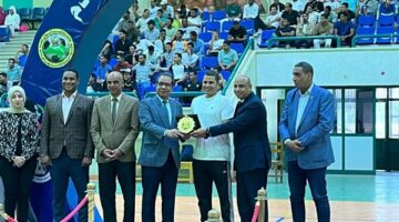 جامعة المنيا تفوز بالميدالية الفضية وكأس أفضل لاعب في فعاليات الدورة العربية التاسعة عشر