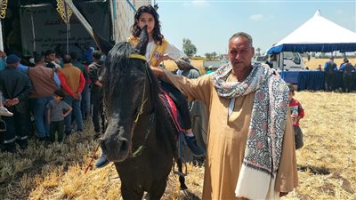 أصغر راقصة خيول في الشرقية .. «إسراء» 8 سنوات تبهر الجميع في ترويض الخيول العربية أصغر راقصة خيول في الشرقية .. «إسراء» 8 سنوات تبهر الجميع في ترويض الخيول العربية