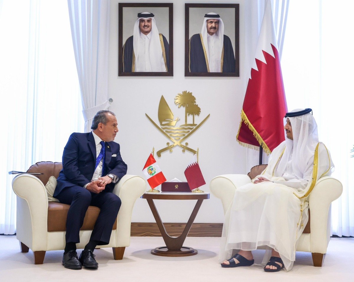 رئيس مجلس الوزراء وزير الخارجية يستقبل وزير خارجية البيرو رئيس مجلس الوزراء وزير الخارجية يستقبل وزير خارجية البيرو