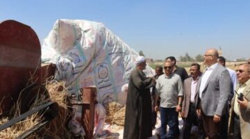 محافظ القليوبية يتفقد صوامع القمح ويطمئن المزارعين: موسم واعد وإنتاج وفير