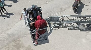 إنقاذ 36 شخصًا بعد انهيار جزئي بسلم عقار في مساكن سبيكو بالسلام