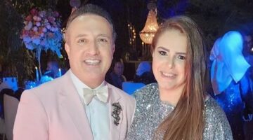 بالصور.. دنيا عبد العزيز تنهئ شريف مدكور على حفل زفاف شقيقه: "عقبالك"